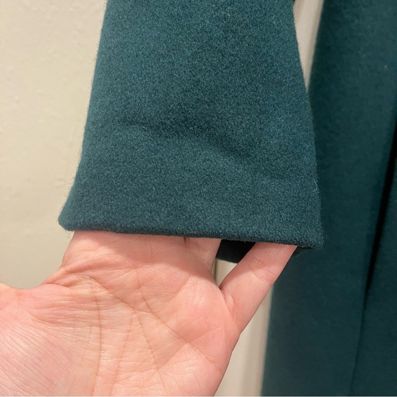 Vtg Adolfo Classics Coat Women’s 8 Long Forest Green Jacket Old Money Menswear - Picture 6 of 11